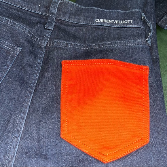 CURRENT ELLIOT Red Pocket high waist denim JEANS women’s SIZE 29 streetwear - Picture 7 of 12